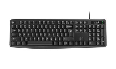Keyboard Genius KB-117, Spill resistant, Kickstand, Fn Keys, Concave Keycap, Black USB 145735 фото
