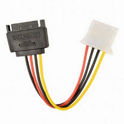 Cable SATA (male) to Molex (female) power cable, 0.15 m, Cablexpert, CC-SATA-PS-M 75634 фото