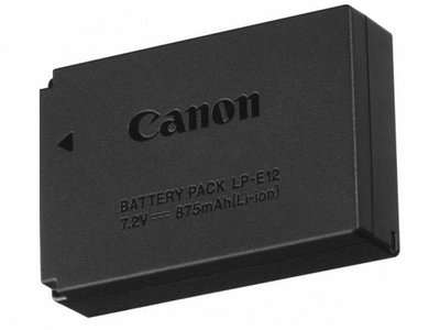 Battery pack Canon LP-E12, 875 mAh, for EOS-100D,M50 Mark II,M50,M10 Cameras 85832 фото