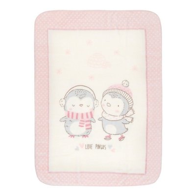 Super soft baby blanket 110/140 Love Pingus Pink 135467 фото