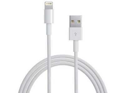 Original iPhone Lightning USB Cable MD818 ZM/A, White 127109 фото