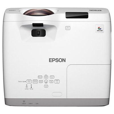 Projector Epson EB-530; ShortThrow, LCD, XGA, 3200Lum, 16000:1, LAN, 16W, White 201242 фото