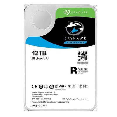 3.5" HDD 12.0TB-SATA- 256MB Seagate " SkyHawk AI Surveillance (ST12000VE001)" 201036 фото